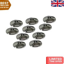 10-Piece Chrome 15mm Radiator Pipe Covers - Simple Installation & Stylish Design