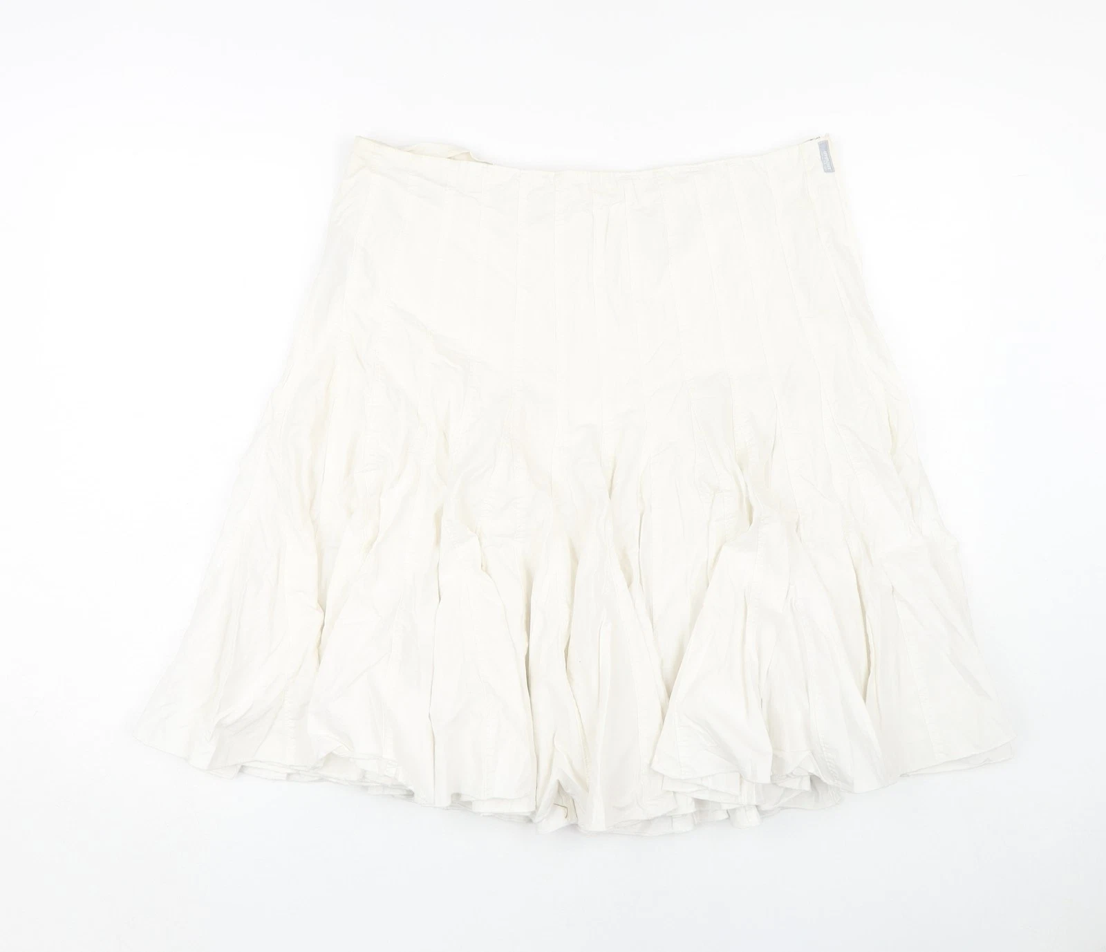 Urban Women’s White XL Skirt, Cotton, Zip Closure