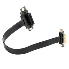 PCIE X1 Riser Cable Dual 90 Degree Right Angle PCIe 3.0 X1 to X1 Extension1476