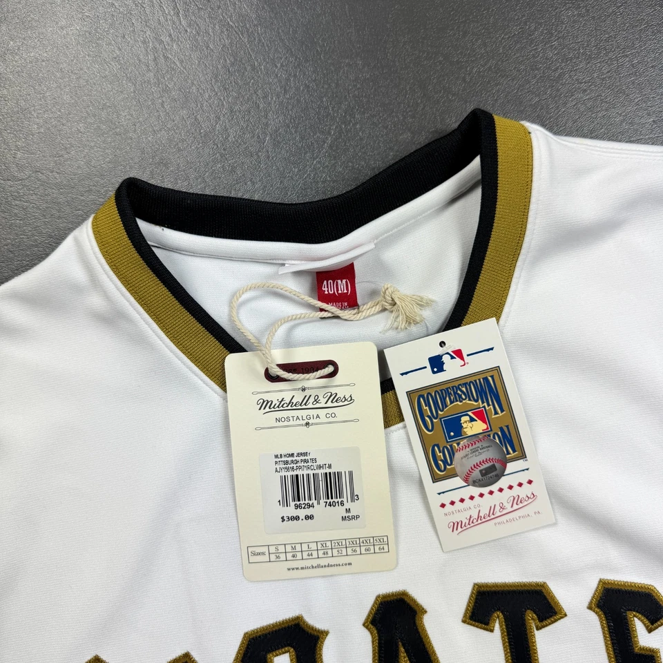 Camiseta deportiva 100 % auténtica Roberto Clemente Mitchell Ness 1971 Piratas talla 40 M para hombre Foto 2 de 4