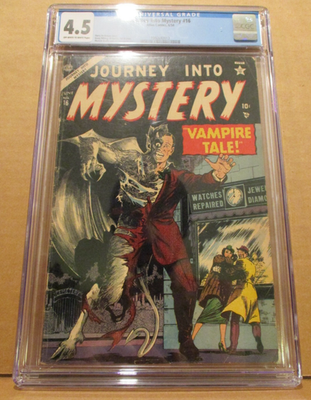#ad #ad Journey Into Mystery 16 CGC 4.5 VAMPIRE TRANSFORMS INTO A BAT 1954 Atlas Horror $599.95
