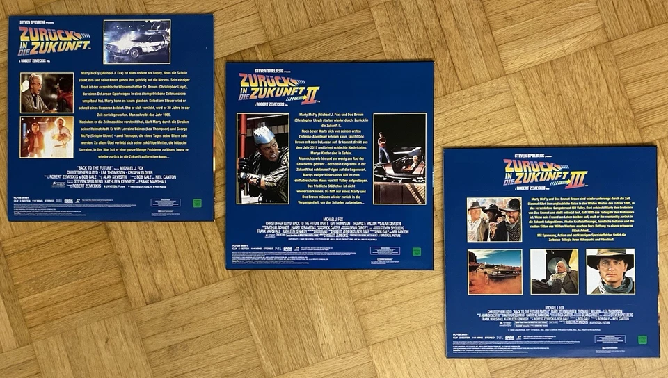 Laserdisc Zurück in Die Zukunft Trilogie Widescreen Dolby Surround PAL Deutsch - Bild 3 von 4