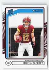 LUKE MCCAFFREY #302 RC 2024 PANINI DONRUSS COMMANDERS ROOKIE