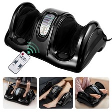 Rolling Foot Massager Shiatsu Foot Massage Machine w/ Remote Control Black
