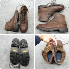 Chippewa Boots Mens 12 EE WIDE Brown Leather Work Engineer Steel Toe Classic 2.0