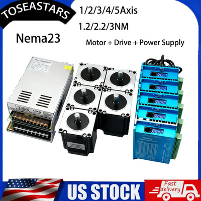 5 Axis CNC Kit,Nema 23 57 Closed Loop Step Motor Driver,For machining/Engraving