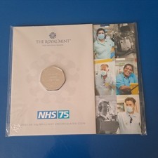 75 YEARS OF THE NHS new 50p uncirculated coin 2023 BUNC royal mint