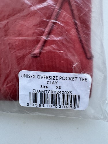 Aman Essentials Unisex Oversized Pocket Tee - Clay XS - Picture 5 of 5