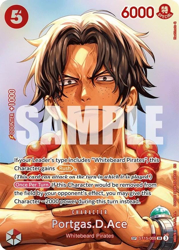 Portgas.D.Ace ST15-005 The Time of Battle for sale | eBay
