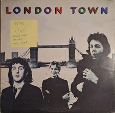 Wings London Town Vinyl Record LP VG/VG PAS10012 1978