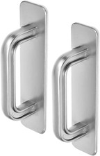 2 Pack Adhesive Cabinet Handles, Stick on Handles for Cabinets, No Drill Peel an