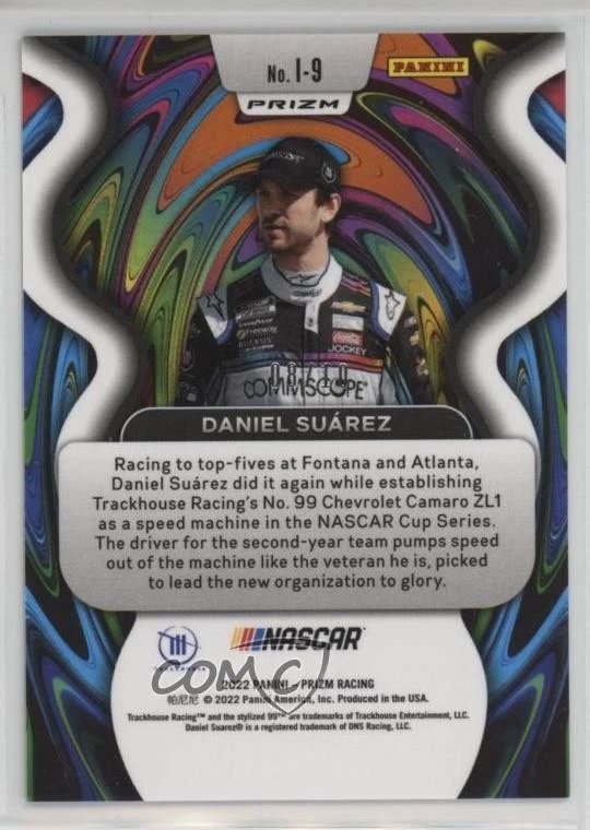 2022 Panini Prizm Illumination Gold Prizm /10 Daniel Suarez #I-9 - Image 2 of 2