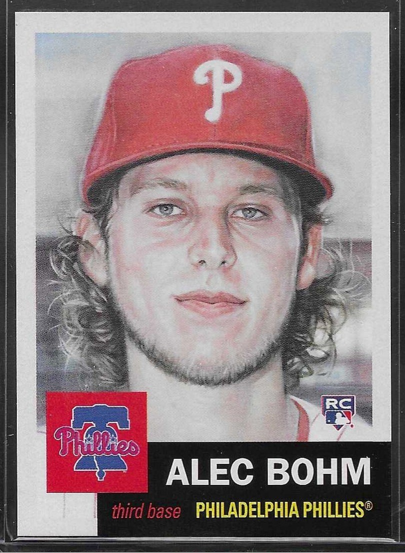 2021 TOPPS LIVING SET # 387 ALEC BOHM RC Rookie Philadelphia Phillies 4,908 PR b