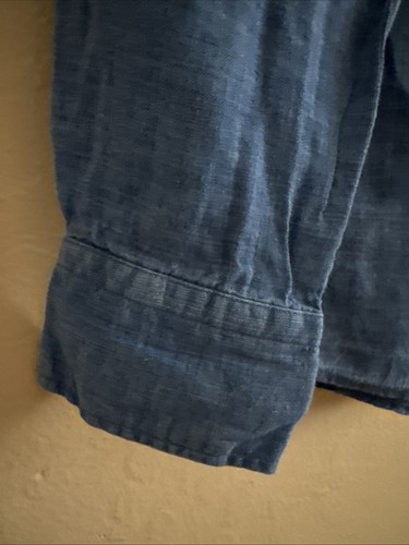 Uniqlo Jeanshemd Chambray Leinen Langarm Button Down Damen Größe S - Bild 6 von 10