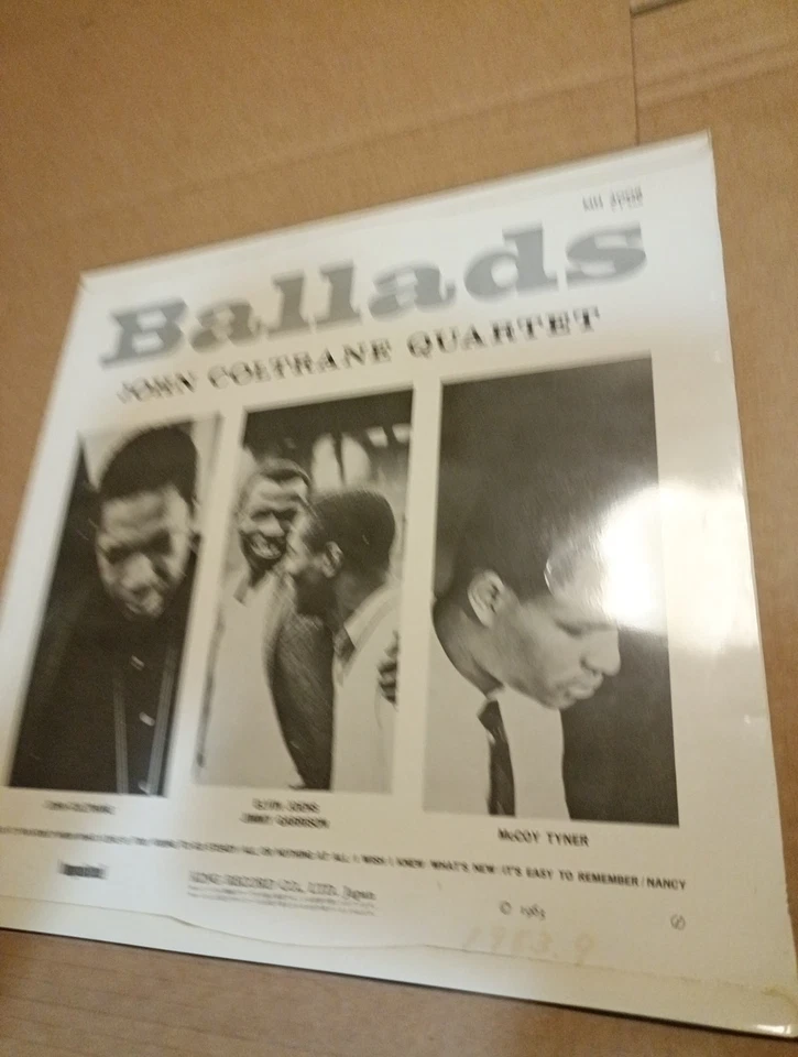 John Coltrane Quartet ‎– Ballads  LP.  EX/VG Japan '63 - Image 3 of 4