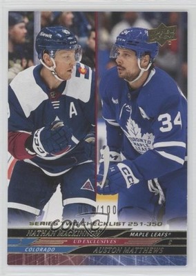 2024 Series 2 Checklist Exclusives 63/100 Auston Matthews Nathan MacKinnon j1v