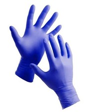 Procure Nitrile Exam Gloves - Powder-Free, Cool Blue, 100/BX, 10BX/CS