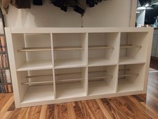 Umgebautes Schuhregal - IKEA Kallax 77x147cm Regal - Weiß (802.758.87)