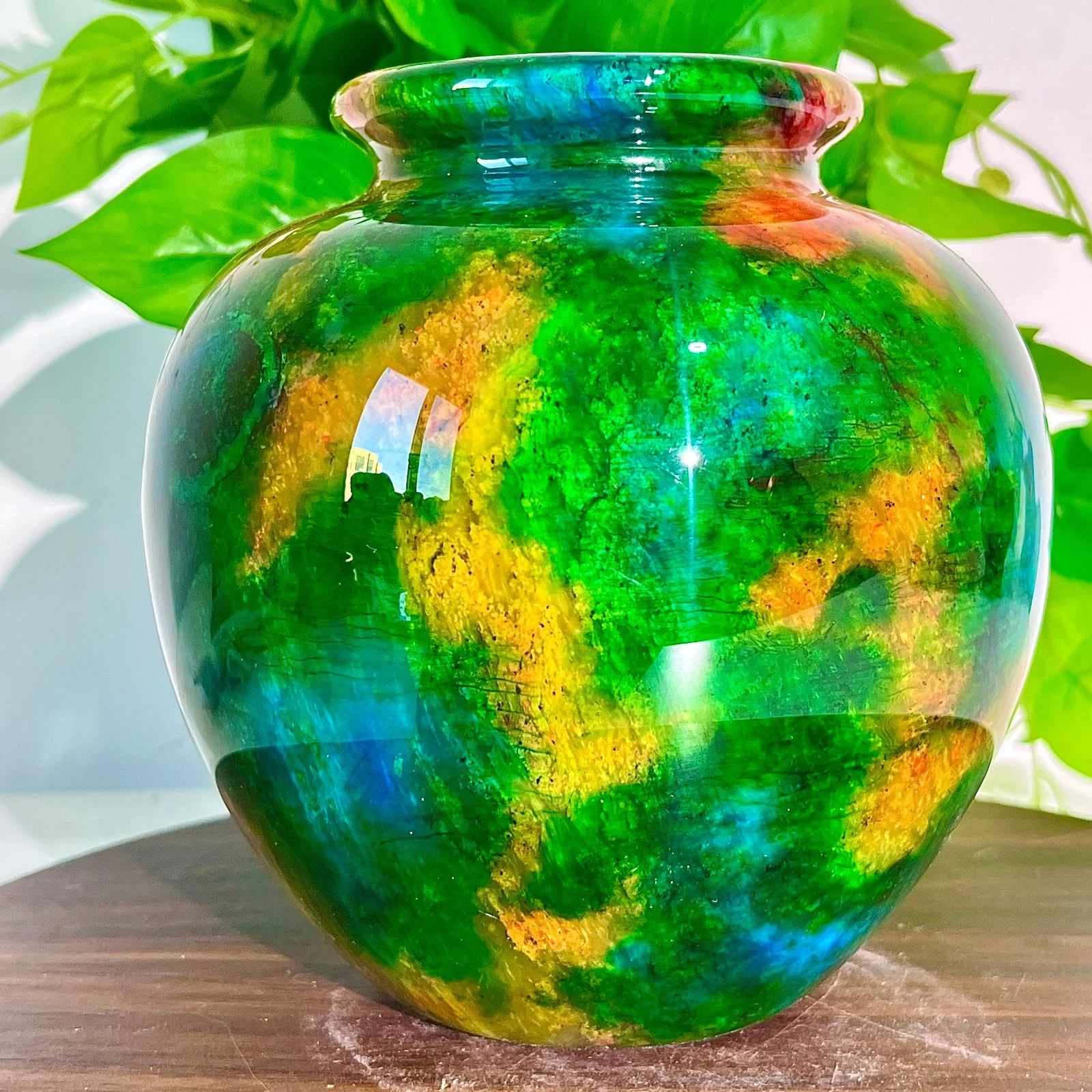 3.37LB Colorful Jade Flower Vase Collection Decoration Treatment Stone
Opens in a new window or tab