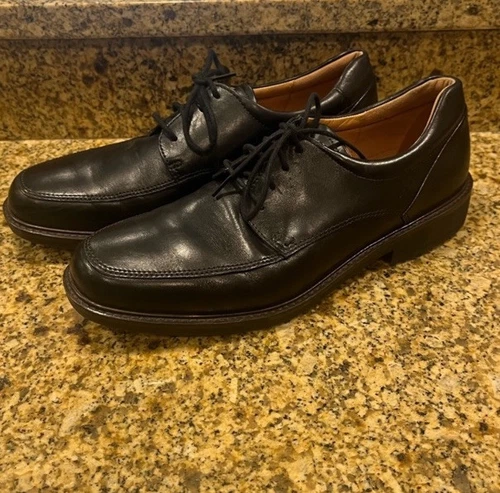 Scarpe Oxford Ecco Holton da uomo taglia 11 11 5 US 45 EU in pelle nera larghezza extra