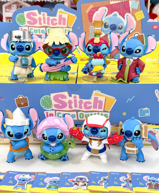TOPTOY Stitch In Cute Outfits Series Confirmed Blind Box Figure Birthday Gift