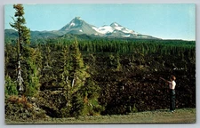 Postcard Oregon McKenzie Pass Lava Beds 57X