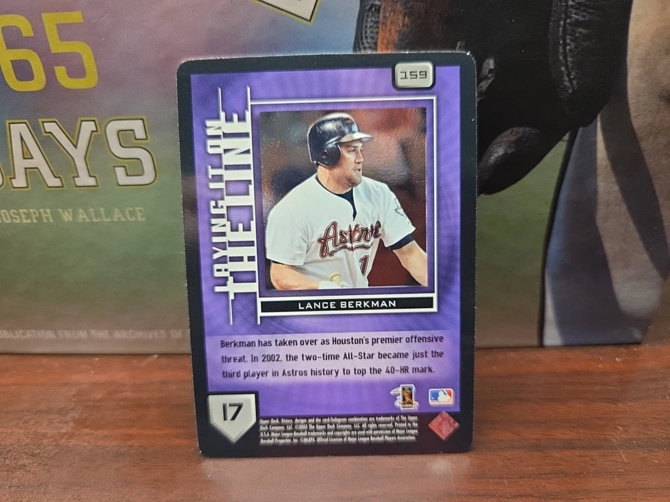 2003 Victory - Laying it on the Line Lance Berkman #159 Astros - Image 2 of 2