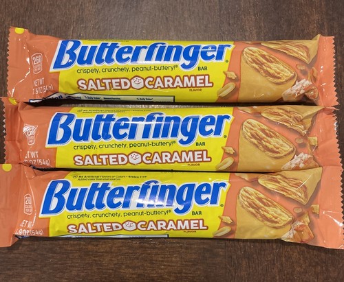 Butterfinger Salted Caramel 1.9oz Candy Bar New Flavor Limited Edition Lot Of 3