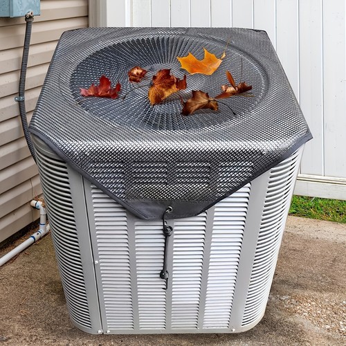 Outdoor AC Unit Cover Net - Dust/Leaf Protection for Air Conditioner ...