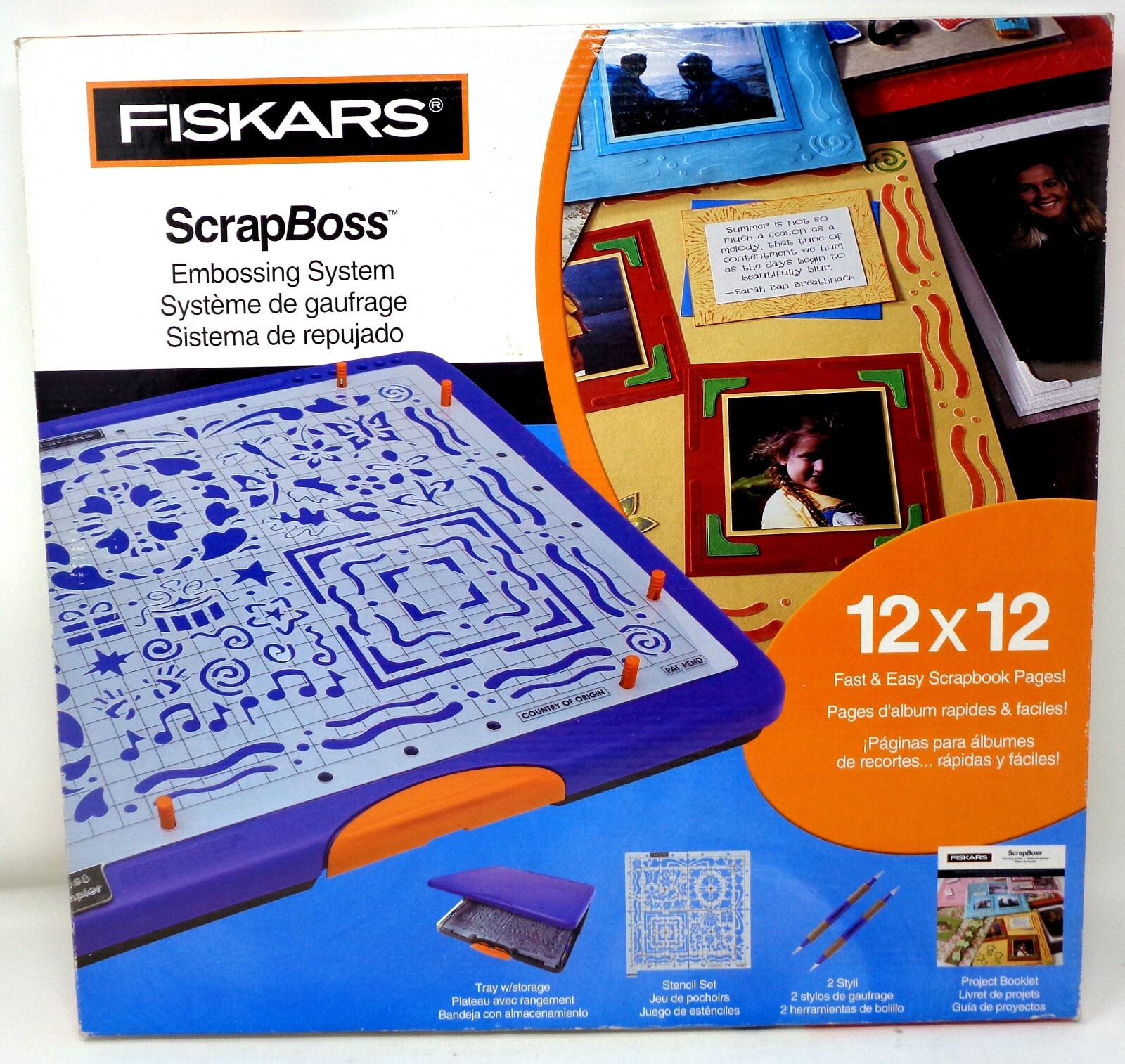 FISKARS Scrap Boss Embossing System 12x12 | eBay