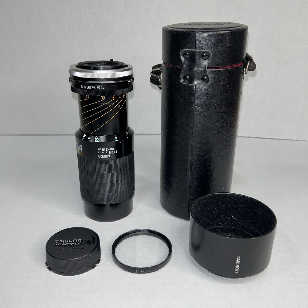 TAMRON 1:3.8 80-210mm CF Tele Macro Camera Lens With Adaptall 2