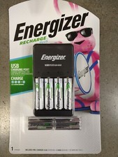 Energizer Recharge Plus Charger includes 4 AA and 4 AAA Rechargeable Batteries
