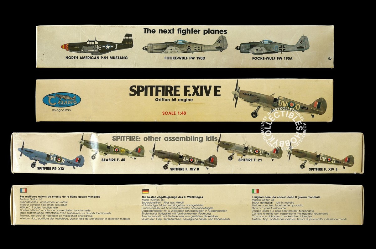 Casadio Gunze 1/48 Spitfire Fighter with Griffon 65 Engine All