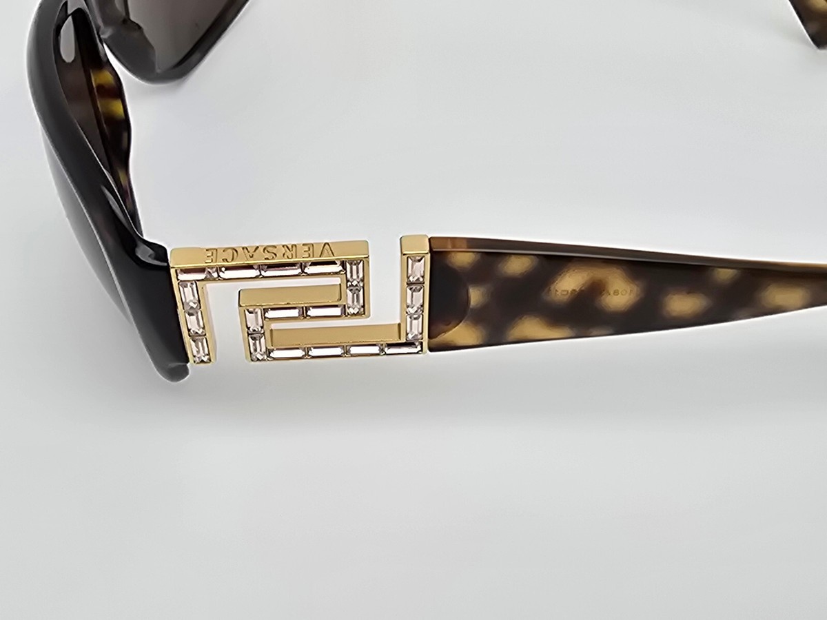 Versace Mod 4109-B 108/3 Tortoise Frame Brown Lens  display picture 2