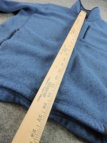 L.L Bean Mens Large Slightly Fitted Full Zip Sweater Fleece Jacket Mock Neck - Picture 13 of 15