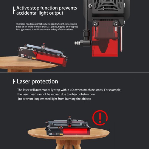 Máquina de corte de grabado láser CNC Two Trees TS2 10W con asistente de aire enfoque automático - Imagen 10 de 12