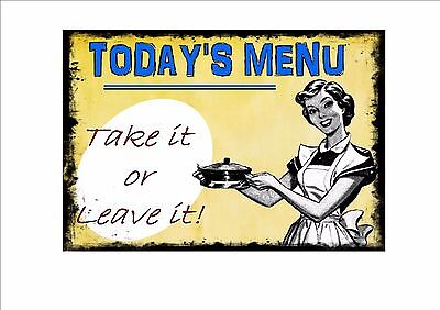 American Retro Style Diner Sign Cafe Sign Menu Retro Sign Kitchen Sign