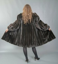1xl-2xl New Real Mink Coat Highest Quality Glamorous Fur Beautiful Luxury...