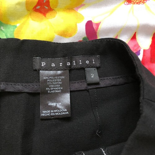 Women’s Vintage 90s Parallel Black Pleated Mini Skirt 2 - Picture 6 of 7