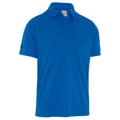 Callaway Herren Golf Opti-Dri Tournament Poloshirt, Fallschirmspringer blau, NEU