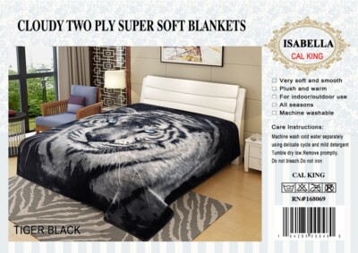 2 Ply Super Soft Thick Warm Mink Blanket - 11 Pounds Plush