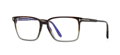 Tom Ford FT 5696-B BLUE BLOCK Havana To Grey Crystal (056  display picture 3