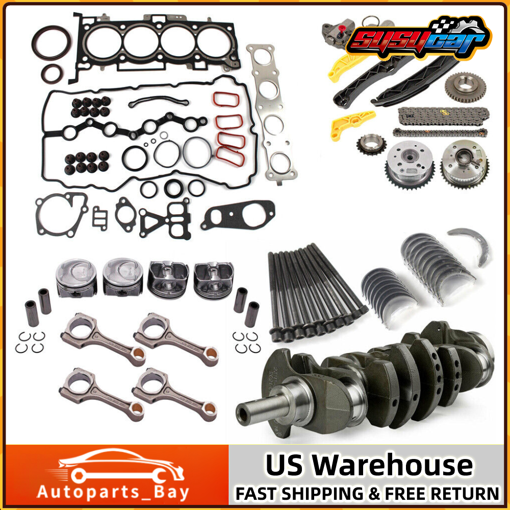 G4KJ 2.4L Engine Rebuild Kit with Crankshaft Rods Timing for Hyundai Kia