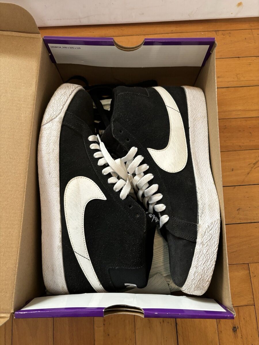 Nike SB Zoom Blazer Mid Shoes - Black/White - Size 9.5 | eBay Nike SB Zoom Blazer Mid Shoes - Black/White - Size 9.5 | eBay