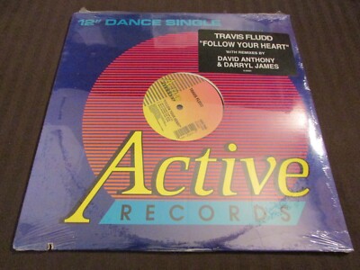 TRAVIS FLUDD FOLLOW YOUR HEART 12''+REMIXES ACTIVE RECORDS ELECTRONIC HOUSE *NEW*