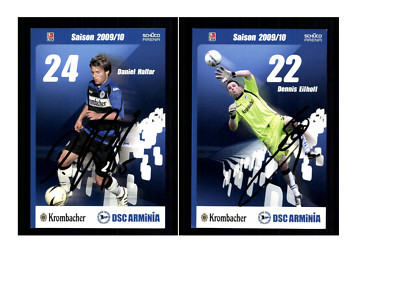  Autograph Card Lot Arminia Bielefeld 2009-10 17 Cards Original Sign (1960)