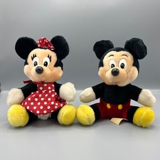 Mickey  Minnie Mouse Plush Set Disneyland Walt Disney World Vintage