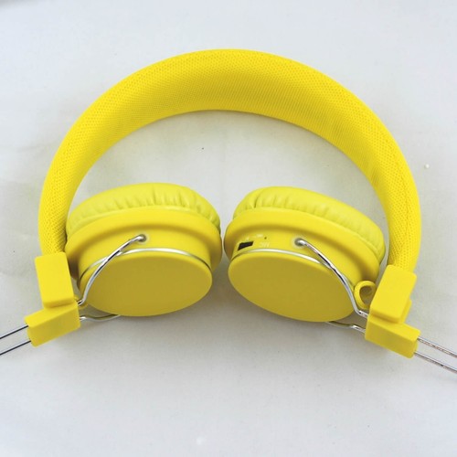 Bluetooth Headphones Wireless Hi-Fi Headset With MIC Yellow For Kids Children UK - Picture 6 of 8