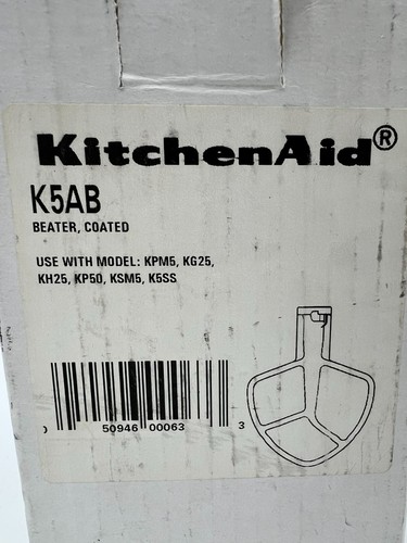 KitchenAid K5AB Bowl-Lift Coated Flat Beater Mixers Baking Accessories NWB - Picture 2 of 7