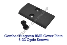Tungsten Cerakote Aluminum Cover Plate for Combat Glock Slide 17 19 Trijicon RMR